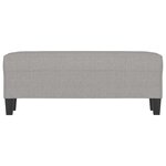 vidaXL Banc Gris clair 100x35x41 cm Tissu