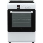 Continental edison - cuisiniere induction 3 zones - four multifonction catalyse 65l - programmateur digital - blanc