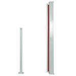 vidaXL Auvent latéral rétractable 120 x 300 cm Rouge