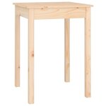 vidaXL Table à manger 55x55x75 cm Bois massif de pin