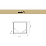 Abri bûches acier 2,15 m²