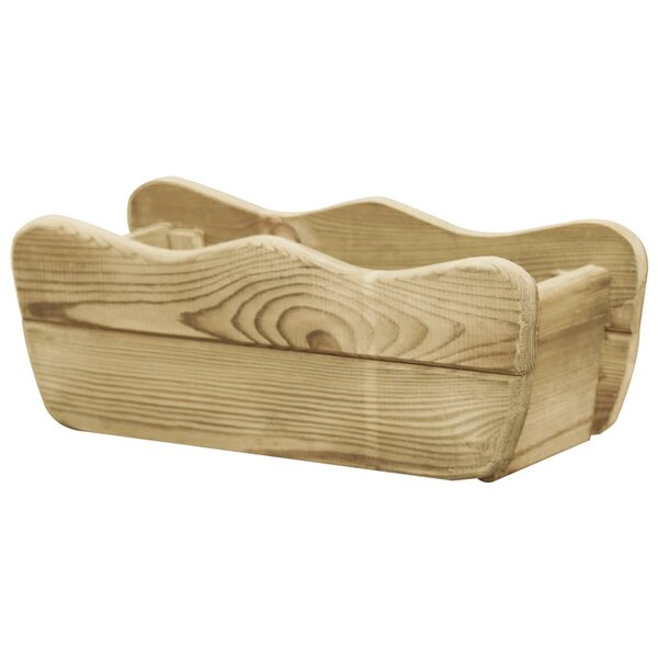 vidaXL Lit surélevé de jardin 50x18x18 cm Bois de pin imprégné