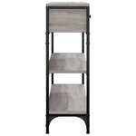 vidaXL Table console sonoma gris 72 5x25x75 cm bois d'ingénierie