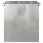 vidaXL Coffre de rangement d'extérieur - 55x50.5x50 cm en acier galvanisé
