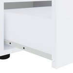 vidaXL Meuble TV VISNES blanc 60x40x38 cm bois d'ingénierie
