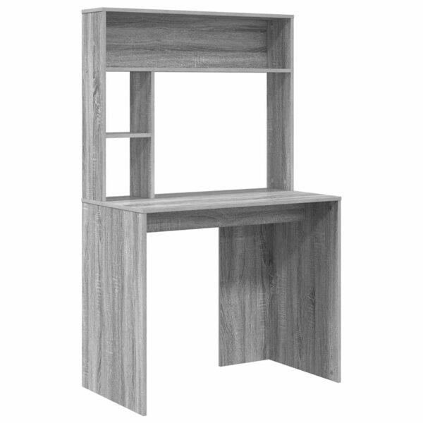 vidaXL Bureau Sonoma gris 91 x 50 x 149 cm Bois d'ingénierie