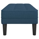 vidaXL banc Bleu 113 x 57 x 39 cm tissu