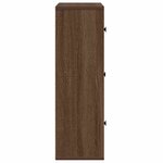 vidaXL Bibliothèque chêne marron 60x24x76 5 cm bois d'ingénierie