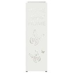 vidaXL Porte-parapluie Blanc 15 5 x 15 5 x 49 cm Acier