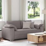 vidaXL Canapé Taupe 180 x 77 x 82 cm tissu