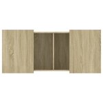 vidaXL Table basse chêne sonoma 80x55x40 cm bois d'ingénierie