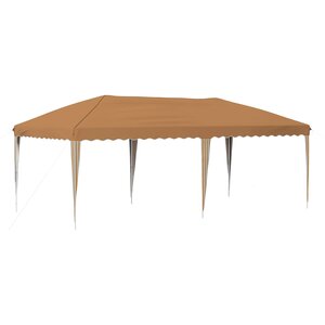 vidaXL Tente de fête pop-up 575 x 290 x 245 cm Beige