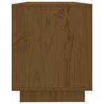 vidaXL Meuble TV Marron miel 110 5x35x44 cm Bois de pin massif