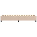 vidaXL Cadre de lit Cappuccino 100x200 cm Similicuir