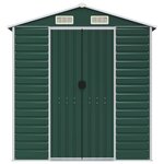 vidaXL Abri de jardin vert 191x215x198 cm acier galvanisé