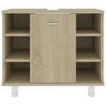 vidaXL Armoire de salle de bain Chêne sonoma Bois d'ingénierie