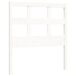 vidaXL Cadre de lit sans matelas blanc bois massif