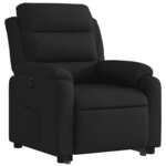 vidaXL Fauteuil inclinable noir tissu