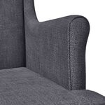 vidaXL Fauteuil Gris foncé ARES