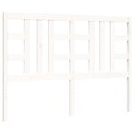 vidaXL Cadre de lit sans matelas blanc 140x190 cm bois de pin massif