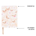 Carnet de Notes A5 Office Chic - Plusieurs Motifs - Fleurs Taupe - Draeger
