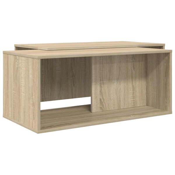 vidaXL Ensemble de tables basses 2 Pièces Chêne Sonoma Bois d'ingénierie