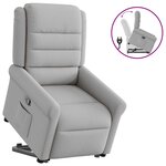 vidaXL Fauteuil inclinable gris nuage tissu