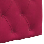 vidaXL Tête de lit suspendue Bordeaux Velours