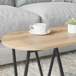 vidaXL Table Basse chêne artisanal 80 x 40 x 40.5 cm