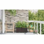 vidaXL Pots de jardin Marron 80 x 40 x 37.5 cm Acier