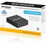 NETGEAR Commutateur Ethernet GS305E 5 Ports Gérable - 2 Couches supportées - Paire torsadée
