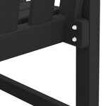 vidaXL Banc de jardin Noir 120 cm HDPE