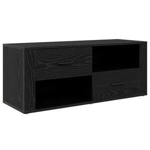vidaXL Meuble TV Chêne noir 100 x 35 x 40 cm Bois d'ingénierie