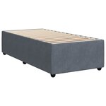vidaXL Sommier à lattes de lit et matelas Gris foncé 80x200 cm Velours