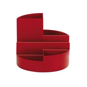 Organisateur de bureau rundbox 6 compartiments Rouge MAUL