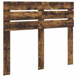 vidaXL Lit de Rangement Chêne fumé 120 x 200 cm Bois d'ingénierie