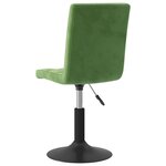 vidaXL Chaises pivotantes à manger lot de 4 vert foncé velours