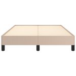 vidaXL Cadre de lit sans matelas cappuccino 120x190 cm similicuir