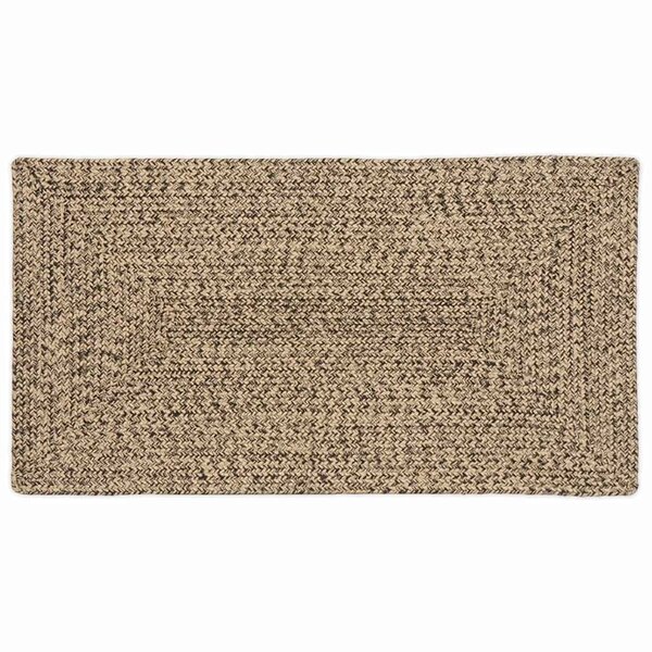 vidaXL Tapis de surface Rectangulaire Naturel et Noir 60 x 110 cm Jute