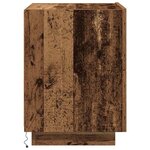 vidaXL Table de chevet avec tiroir 2 Pièces Bois ancien 45 x 40 x 55 cm