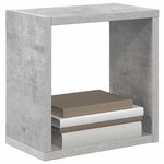vidaXL Étagères cube murales 4 Pièces Gris béton 26x15x26 cm