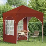 vidaXL Tente de fête pop-up 192 x 192 x 245 cm Terre cuite