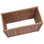 vidaXL Lit surélevé 100x50x50 cm Bois de teck solide