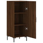 vidaXL Buffet Chêne marron 34 5x34x90 cm Bois d'ingénierie