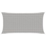 vidaXL Voile d'ombre 2 5 x 5 m HDPE Rectangulaire Gris clair et blanc