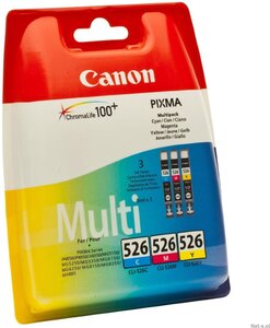 Pack 3 cartouches d'encre canon cli-526 c/m/y (3 couleurs)