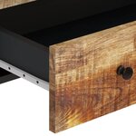 vidaXL Buffet haut avec tiroir 60x33x100cm bois massif manguier et fer