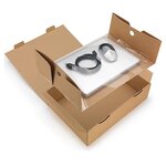Boîte carton blanche avec calage film korrvu® 43 5x32x13 cm (lot de 50)
