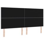 Tête de lit vidaXL Bouton capitonné Gris clair 200 cm Tissu