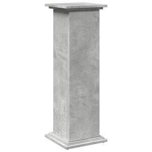 vidaXL Piédestal avec rangement gris béton 31x30x90 cm bois ingénierie